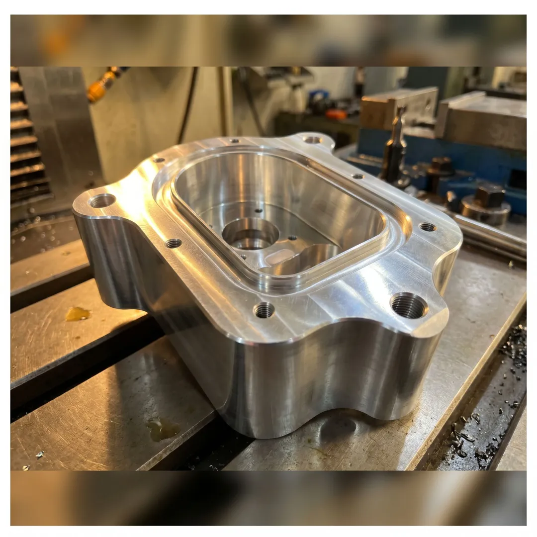 Precision machined aerospace-style metal component