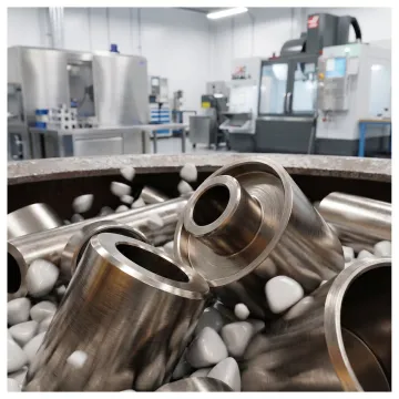 Precision deburring and finishing of machined metal parts