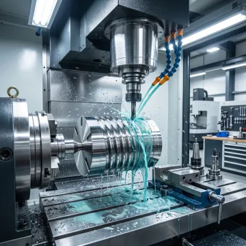 CNC machining of a precision metal part