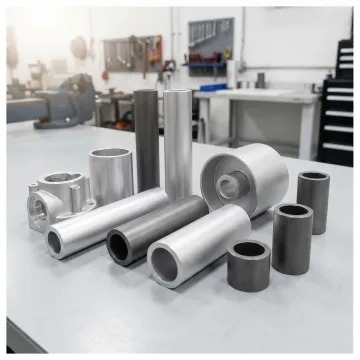 Finished machined parts with uniform bead blasted surface