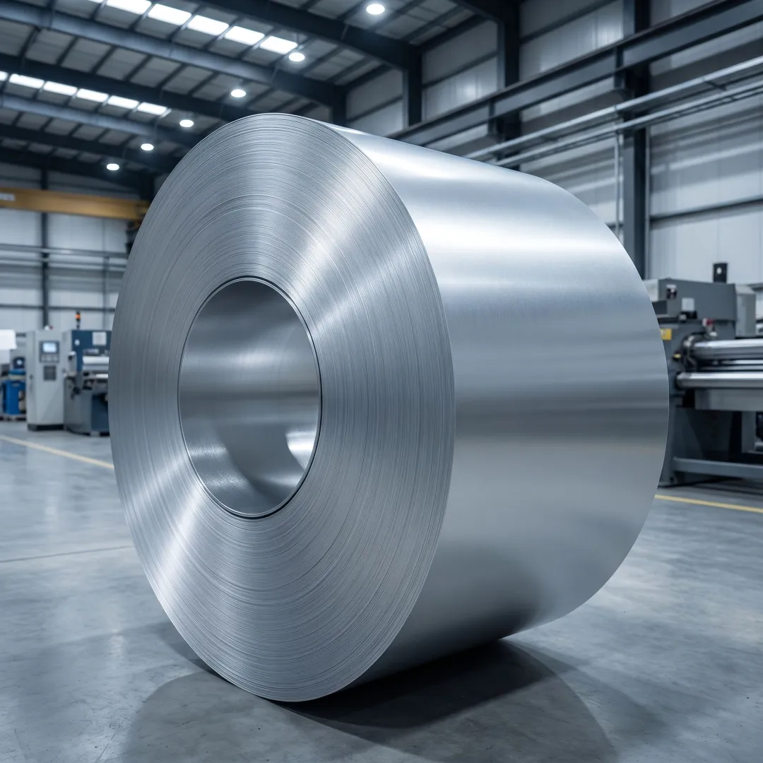 Finished anodized aluminum coil surface