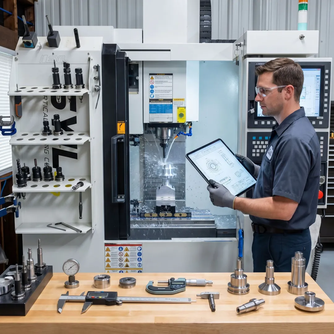Titanium part machining workflow