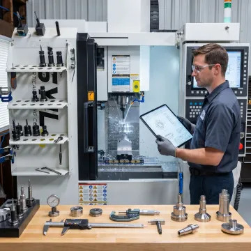 Titanium part machining workflow