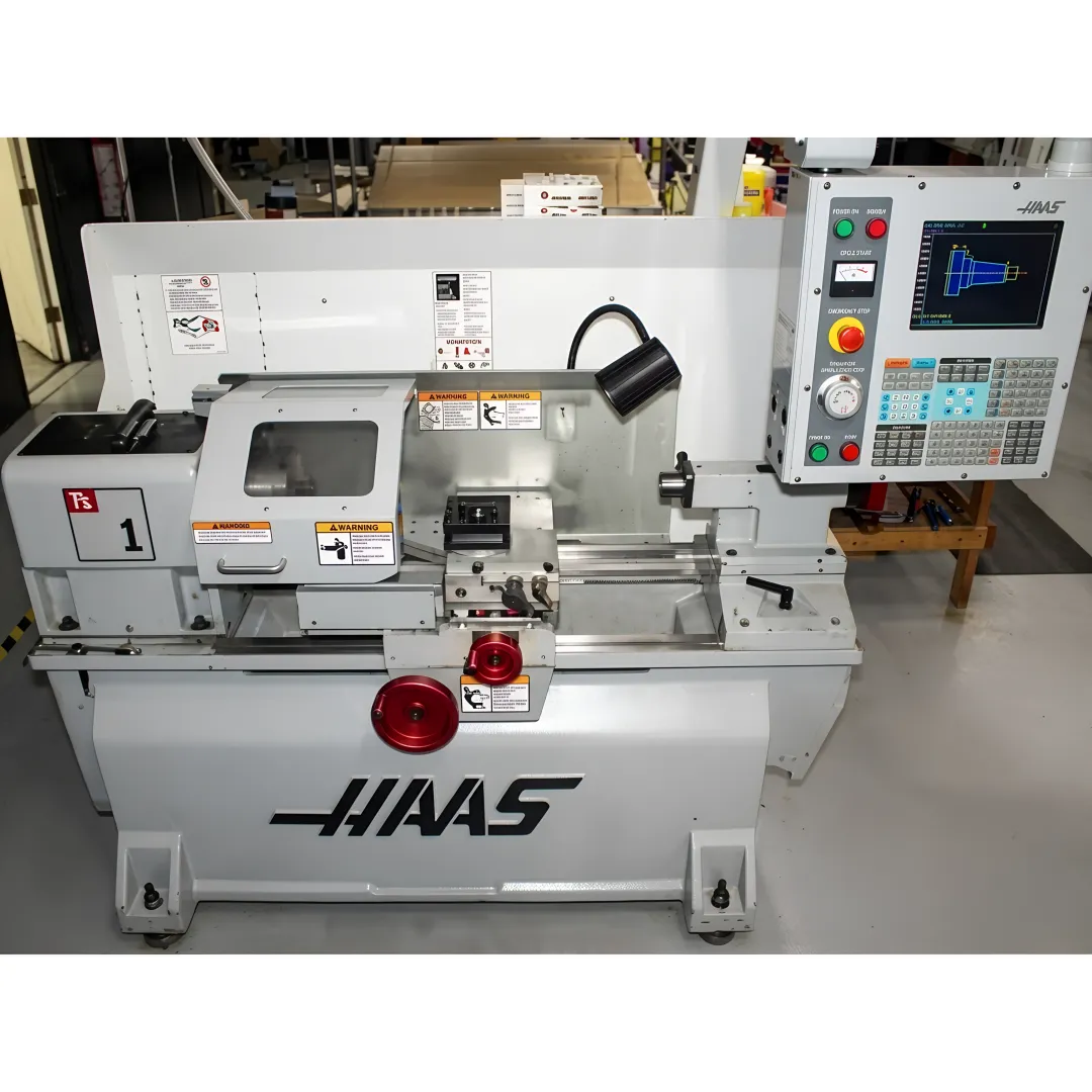 Large CNC machining center producing precision equipment parts