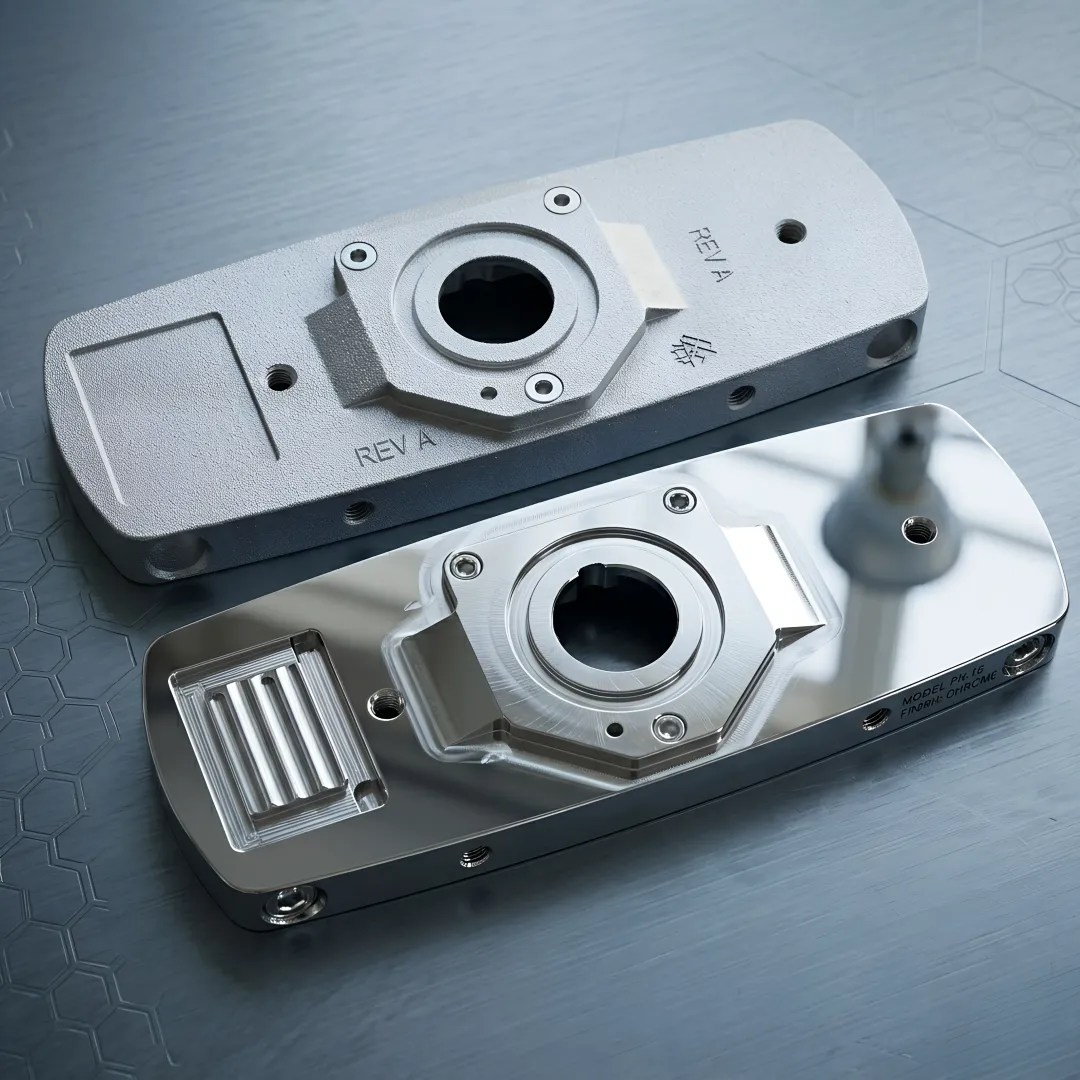 Metal parts after automated deburring