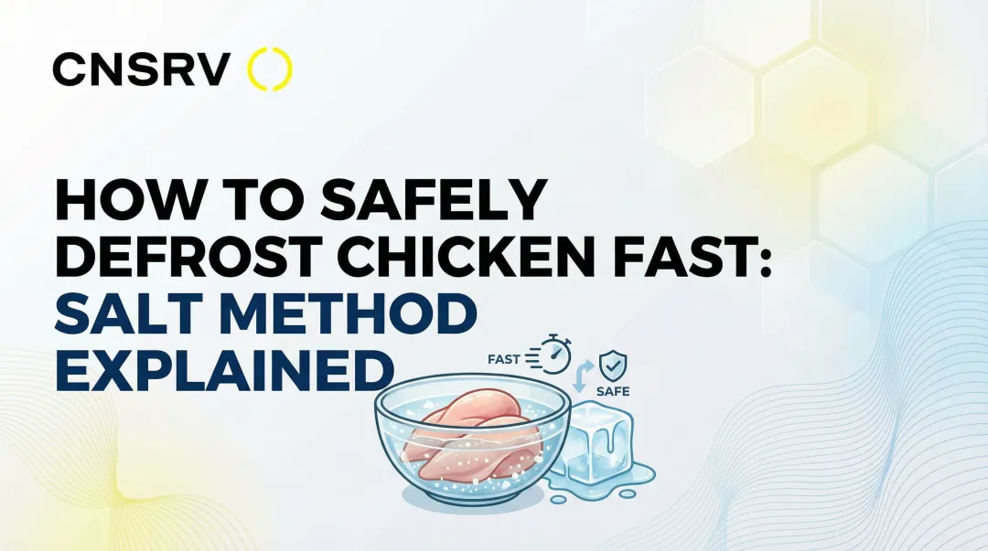 Cover image for How to Safely Defrost Chicken Fast: Salt Method Explained