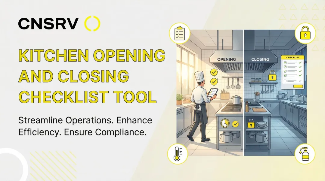 Cover image for Kitchen Opening and Closing Checklist Tool