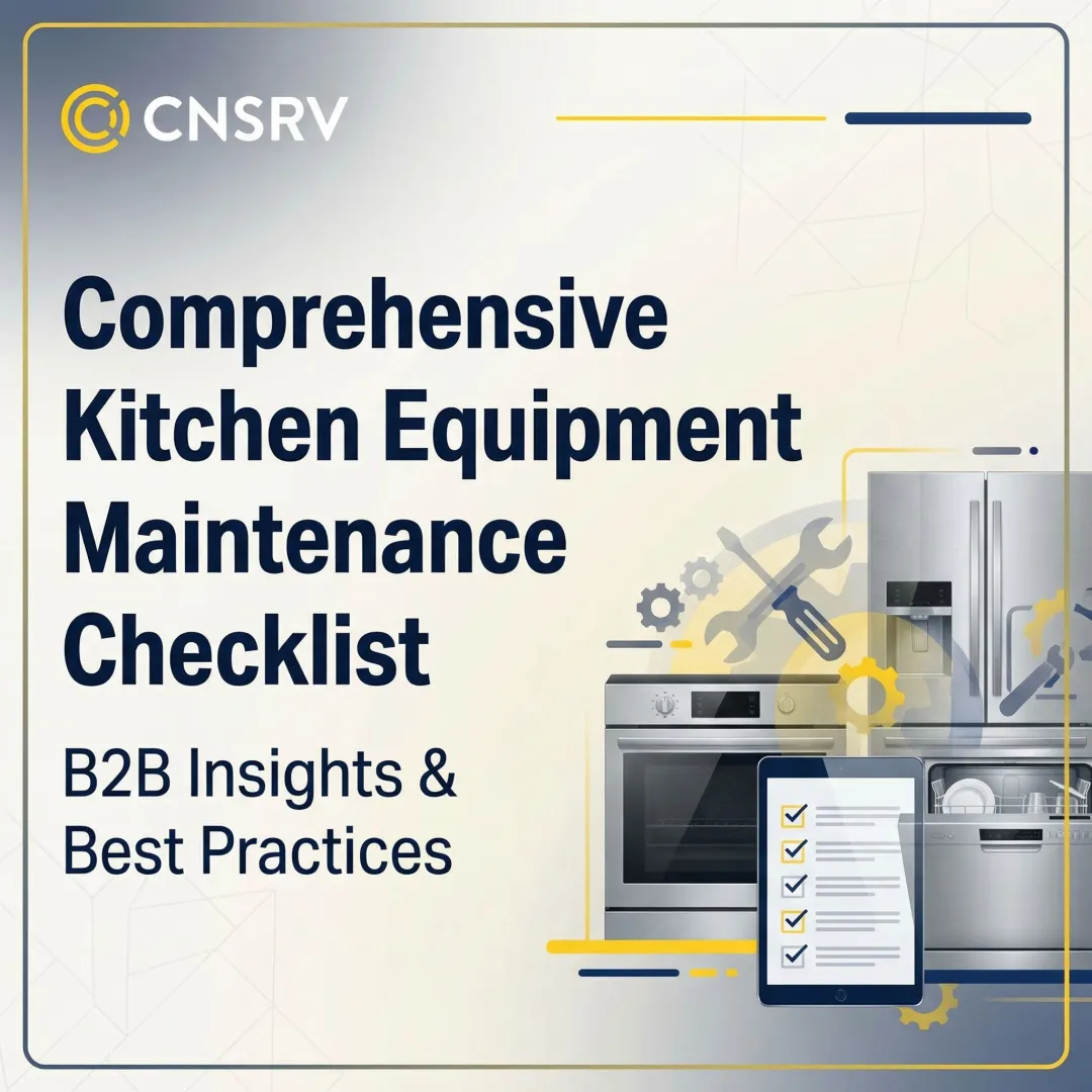 Comprehensive Kitchen Equipment Maintenance Checklist