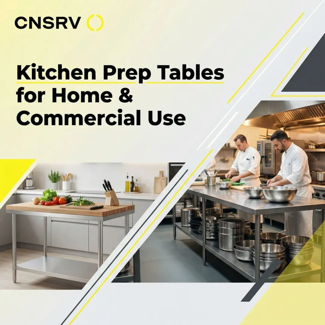 Kitchen Prep Tables for Home & Commercial Use