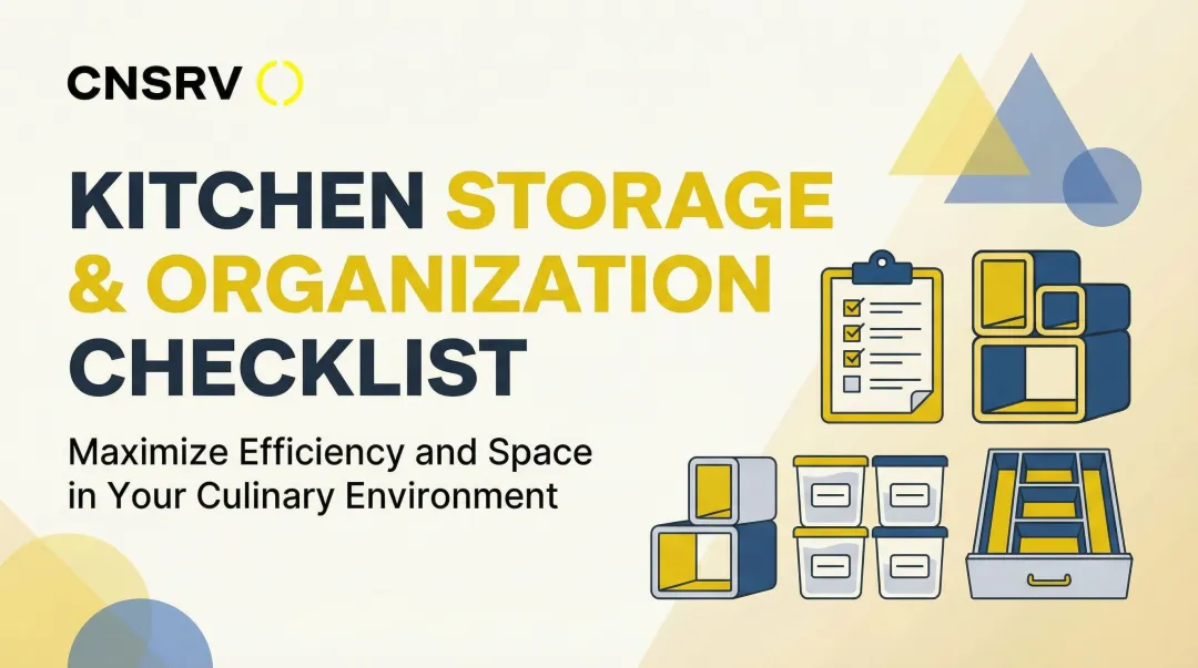 Cover image for Kitchen Storage and Organization Checklist