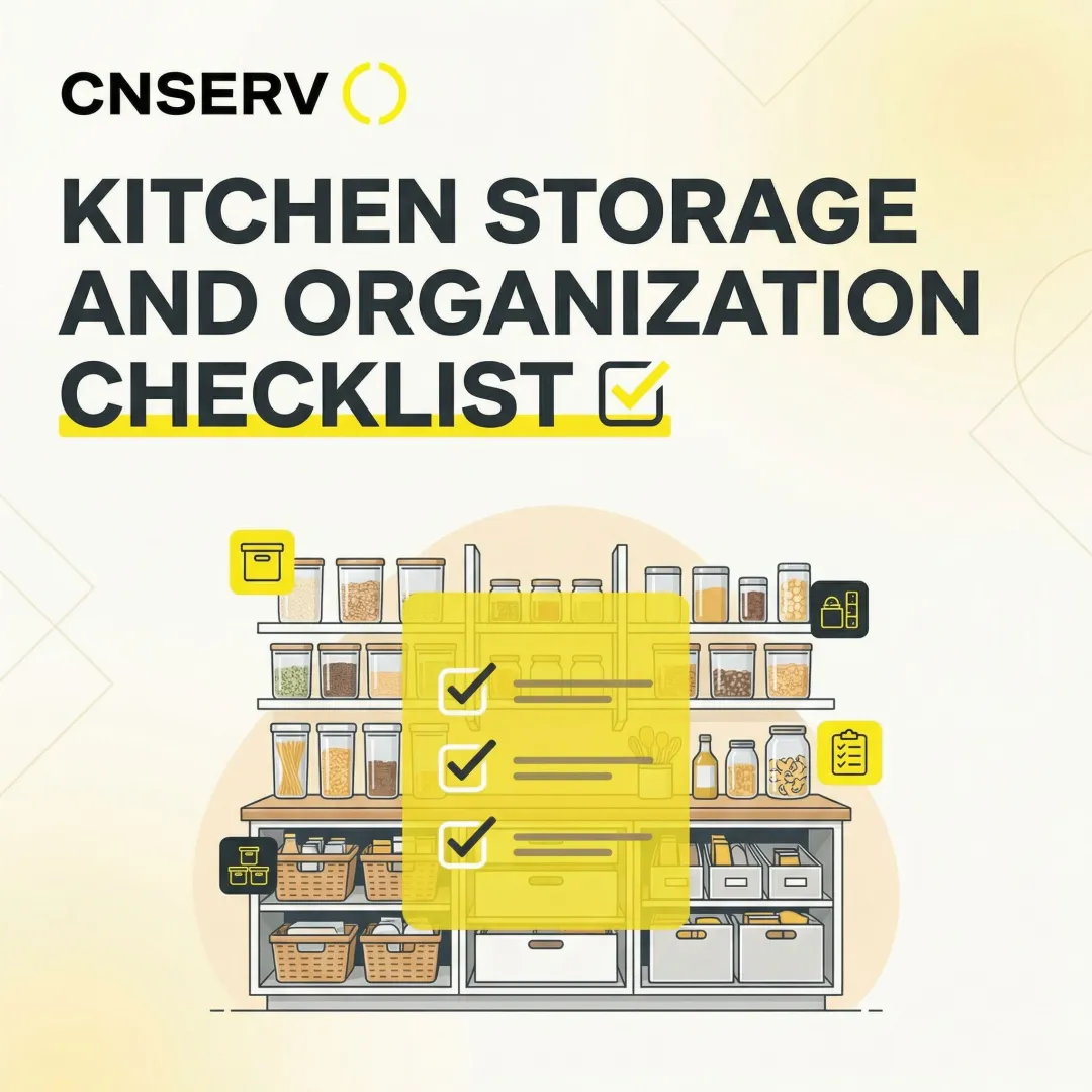 Kitchen Storage and Organization Checklist