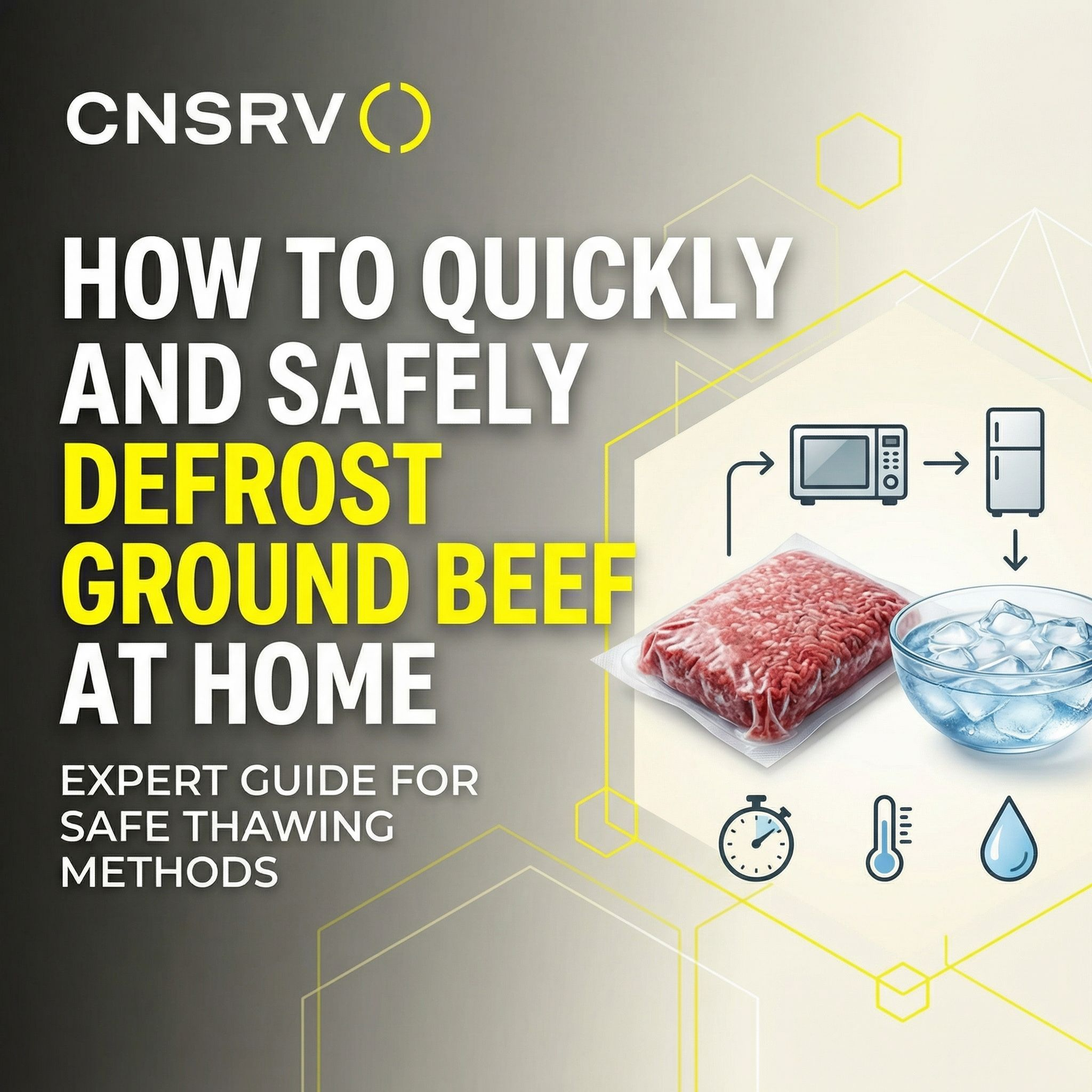 How to Quickly and Safely Defrost Ground Beef at Home