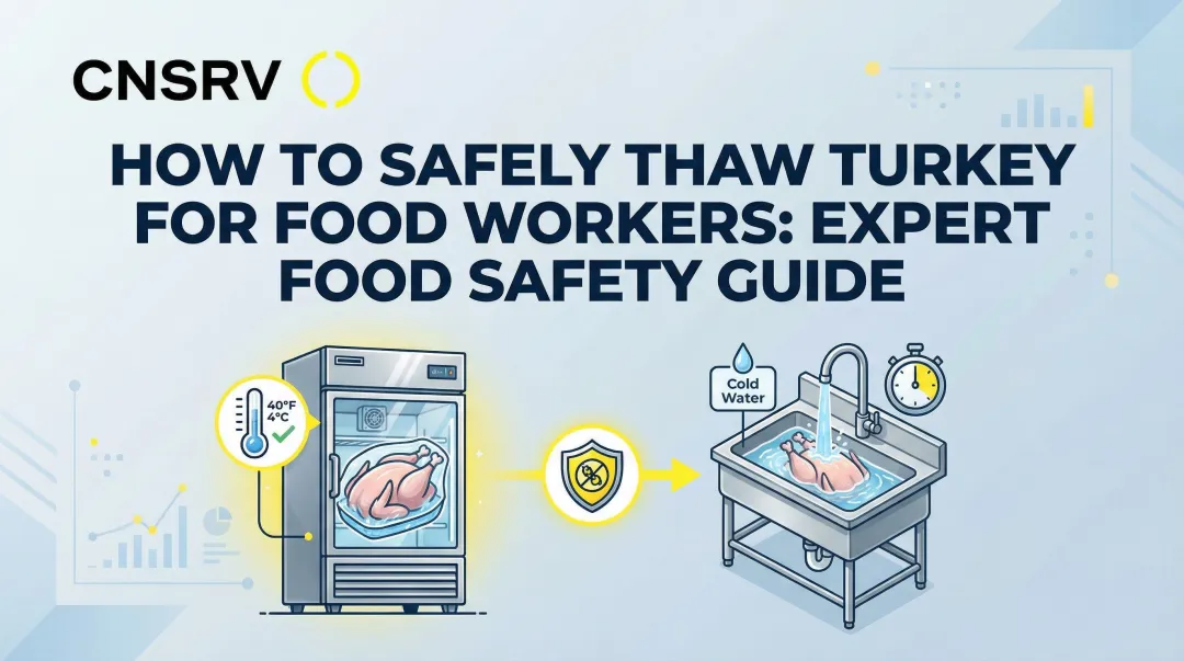 Cover image for How to Safely Thaw Turkey for Food Workers: Expert Food Safety Guide