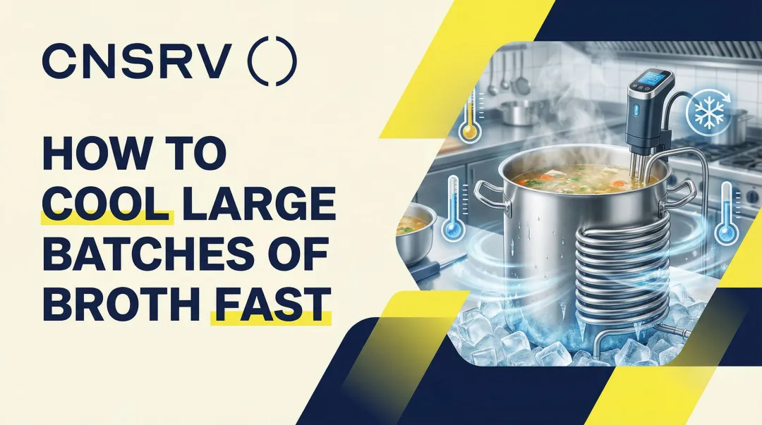 How to Cool Large Batches of Broth Fast