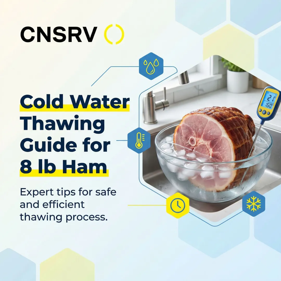Cold Water Thawing Guide for 8 lb Ham