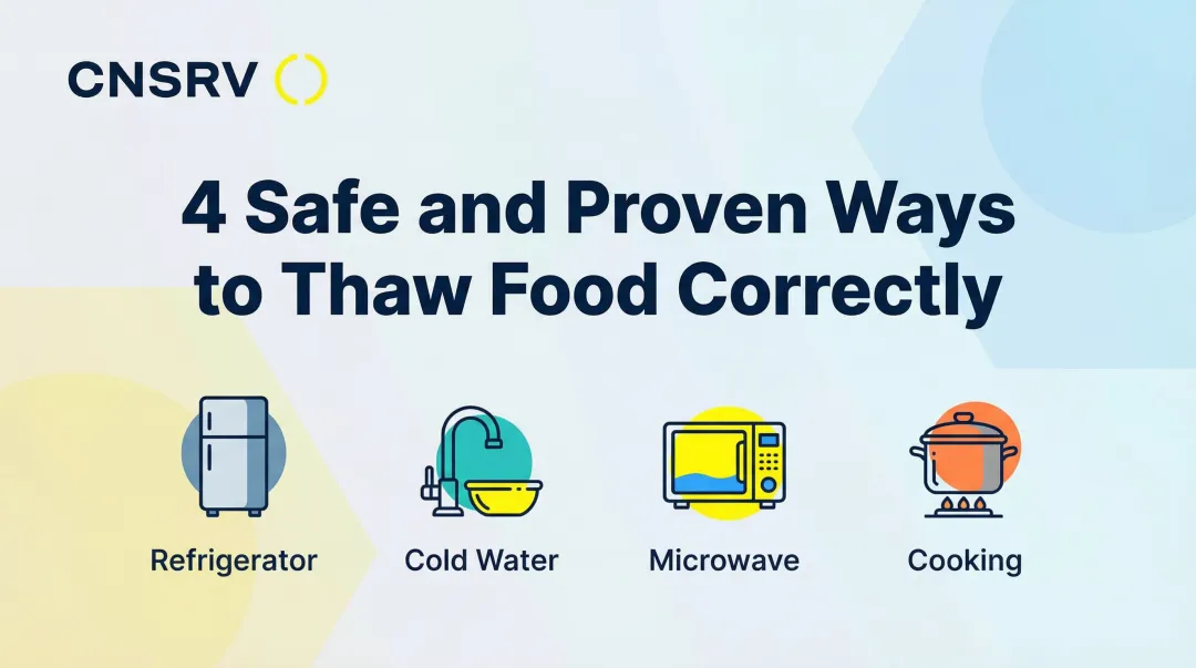 Cover image for 4 Safe and Proven Ways to Thaw Food Correctly