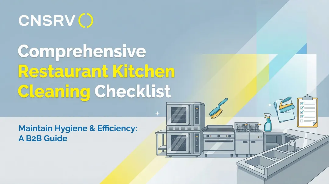 Cover image for Comprehensive Restaurant Kitchen Cleaning Checklist