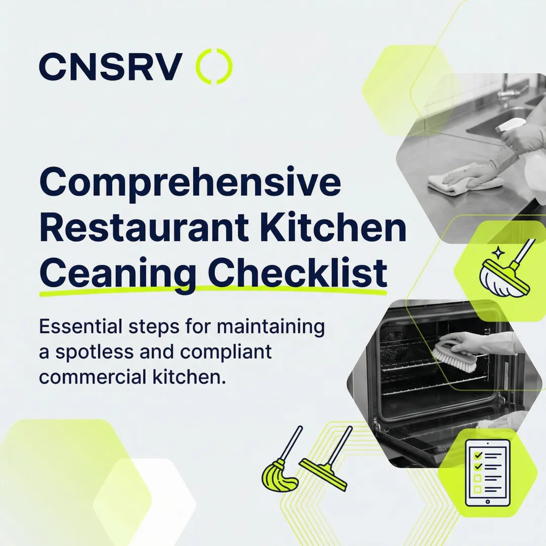 Comprehensive Restaurant Kitchen Cleaning Checklist