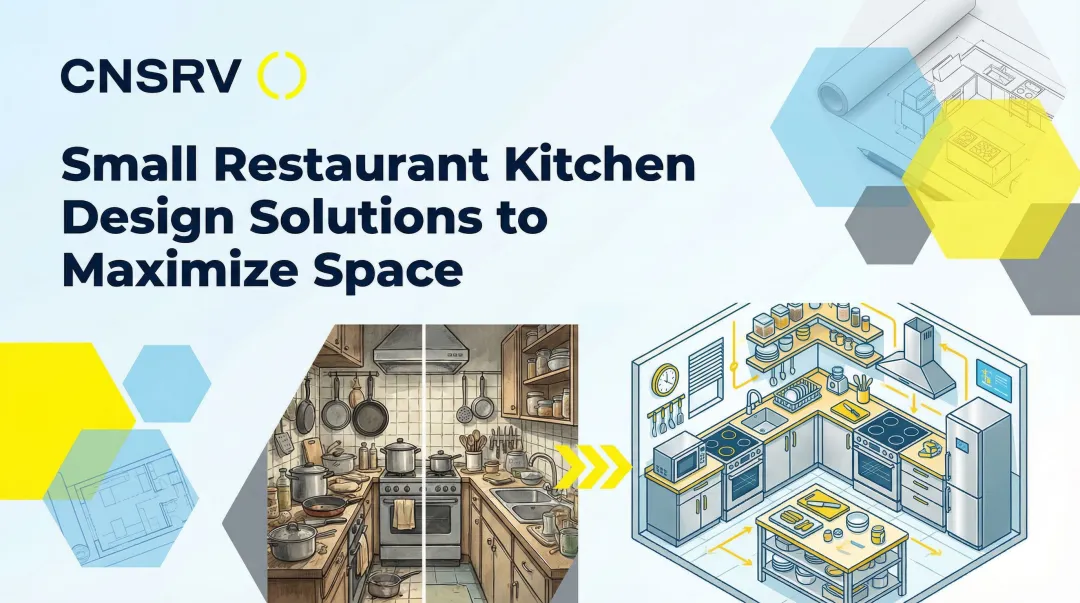 Cover image for Small Restaurant Kitchen Design Solutions to Maximize Space