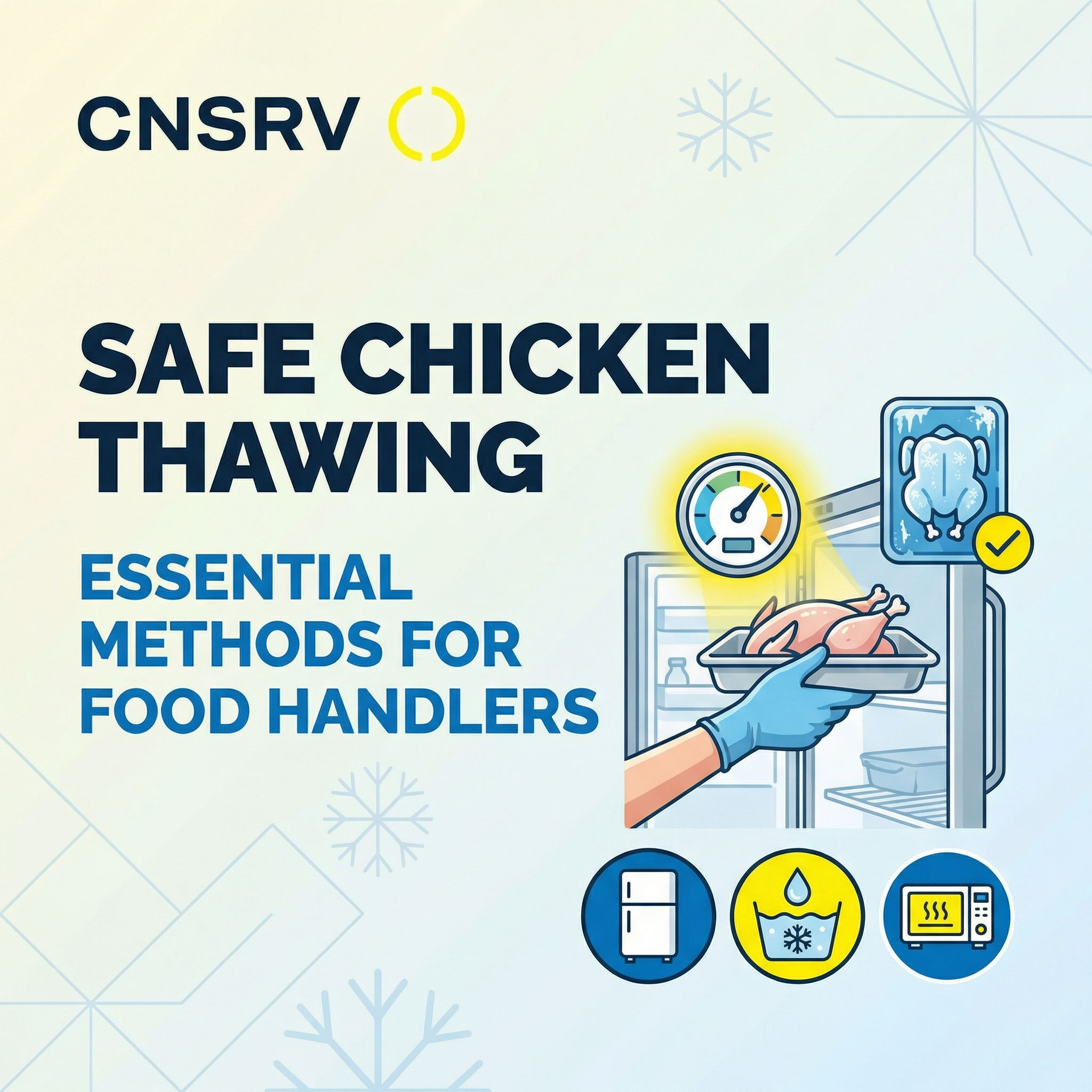 Safe Chicken Thawing: Essential Methods for Food Handlers