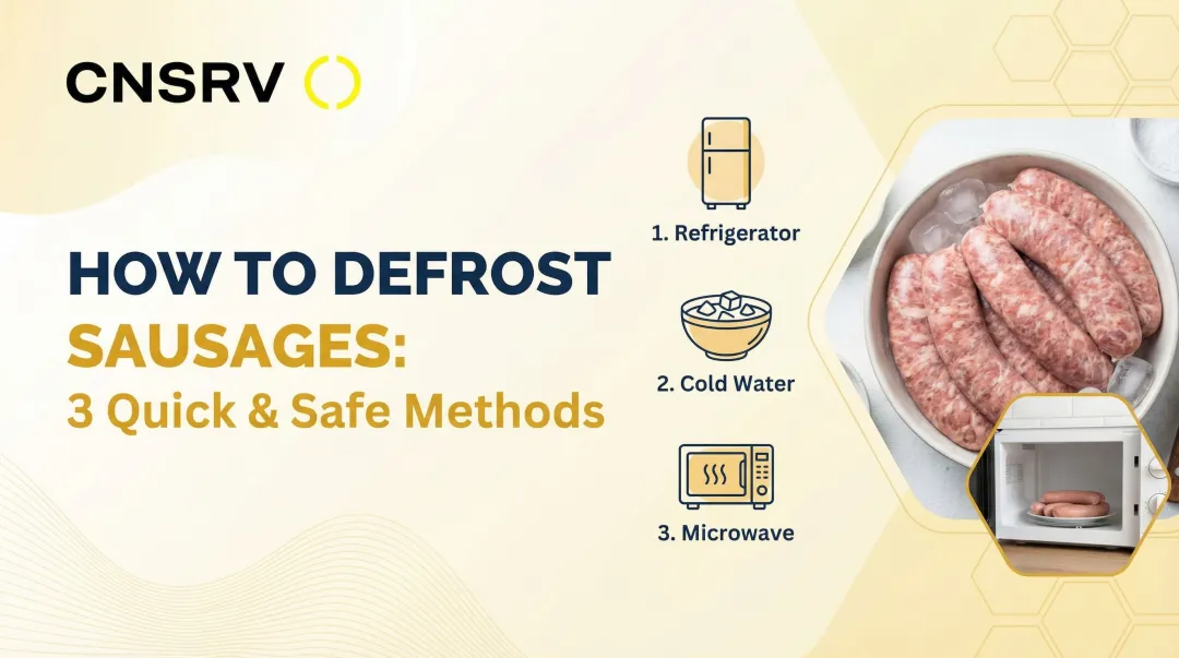 Cover image for How to Defrost Sausages: 3 Quick & Safe Methods