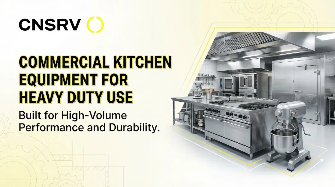 Cover image for Commercial Kitchen Equipment for Heavy Duty Use