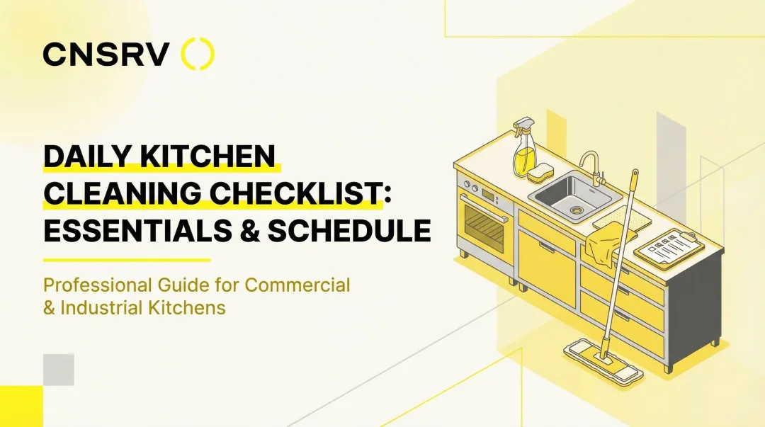 Cover image for Daily Kitchen Cleaning Checklist: Essentials and Schedule