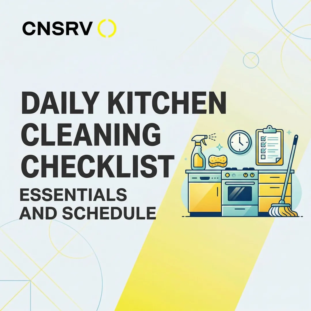 Daily Kitchen Cleaning Checklist: Essentials and Schedule