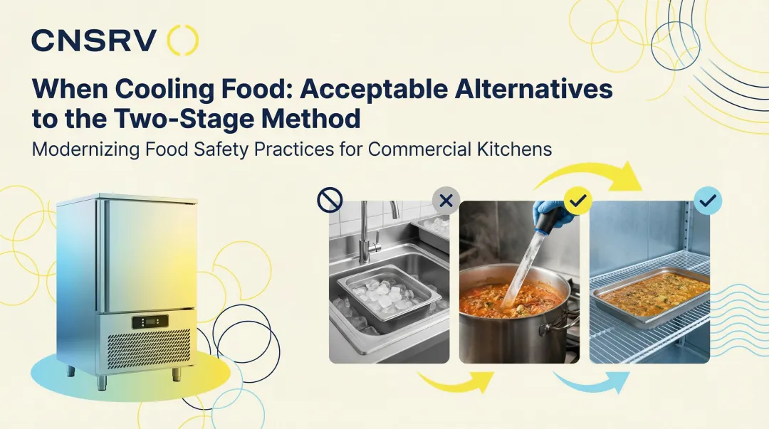 When Cooling Food: Acceptable Alternatives to the Two-Stage Method