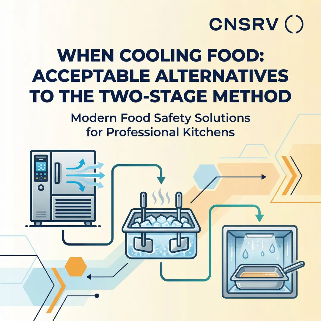 When Cooling Food: Acceptable Alternatives to the Two-Stage Method