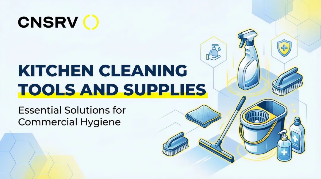 Cover image for Kitchen Cleaning Tools and Supplies