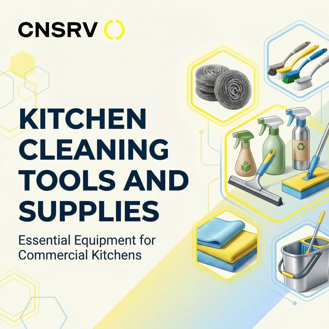 Kitchen Cleaning Tools and Supplies