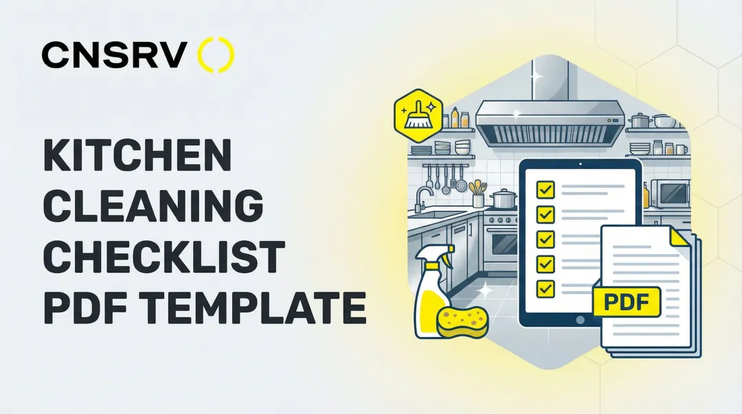 Cover image for Kitchen Cleaning Checklist PDF Template