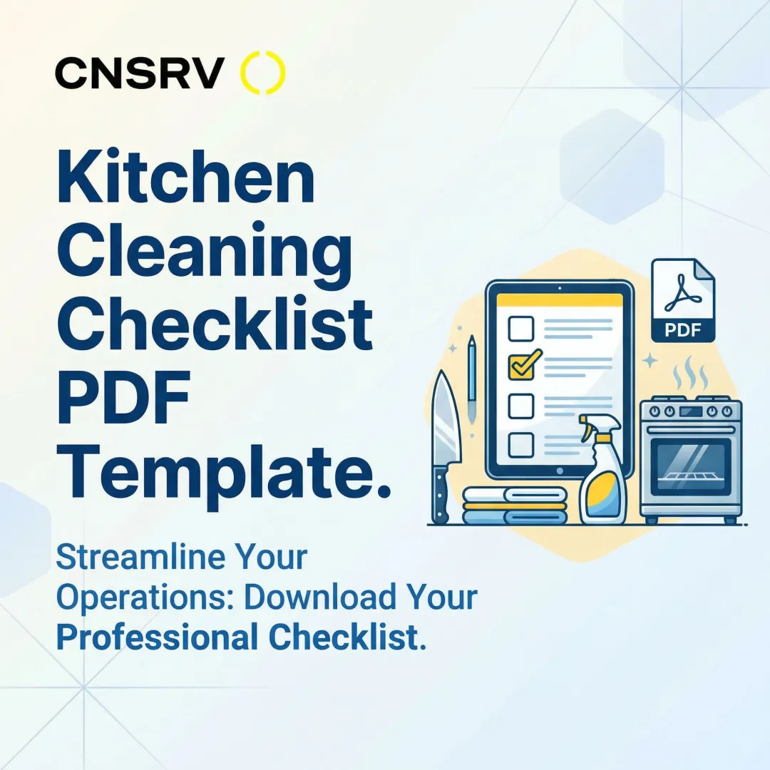 Kitchen Cleaning Checklist PDF Template