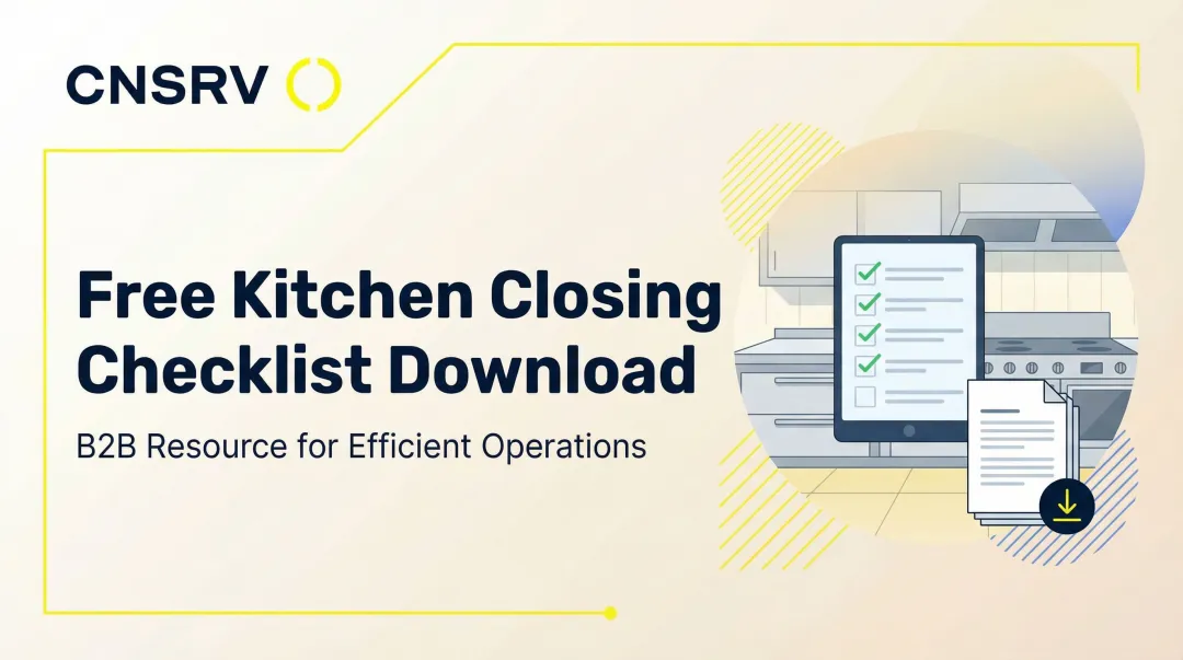 Cover image for Free Kitchen Closing Checklist Download