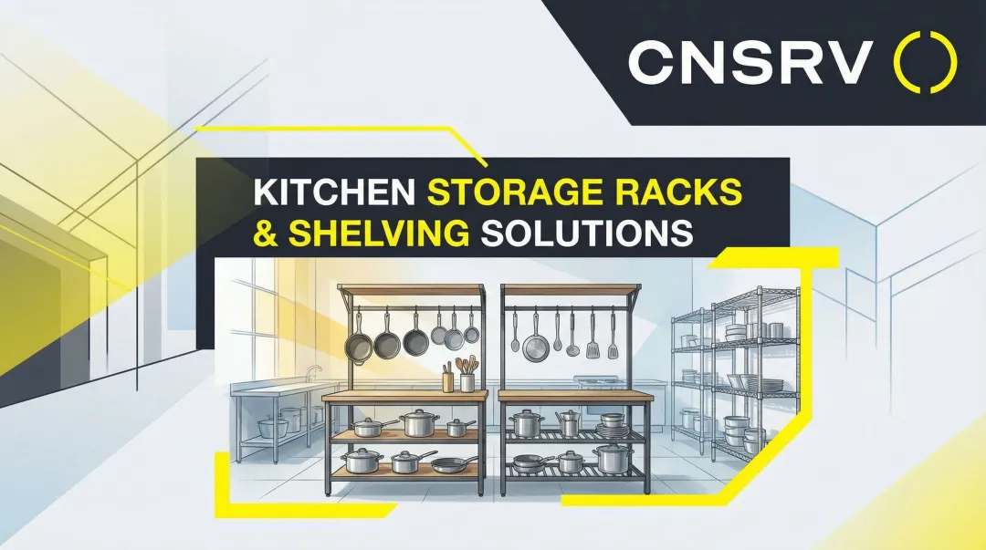 Cover image for Kitchen Storage Racks & Shelving Solutions