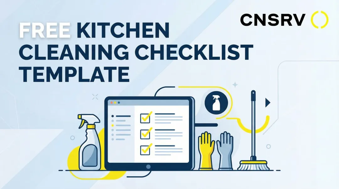 Cover image for Free Kitchen Cleaning Checklist Template