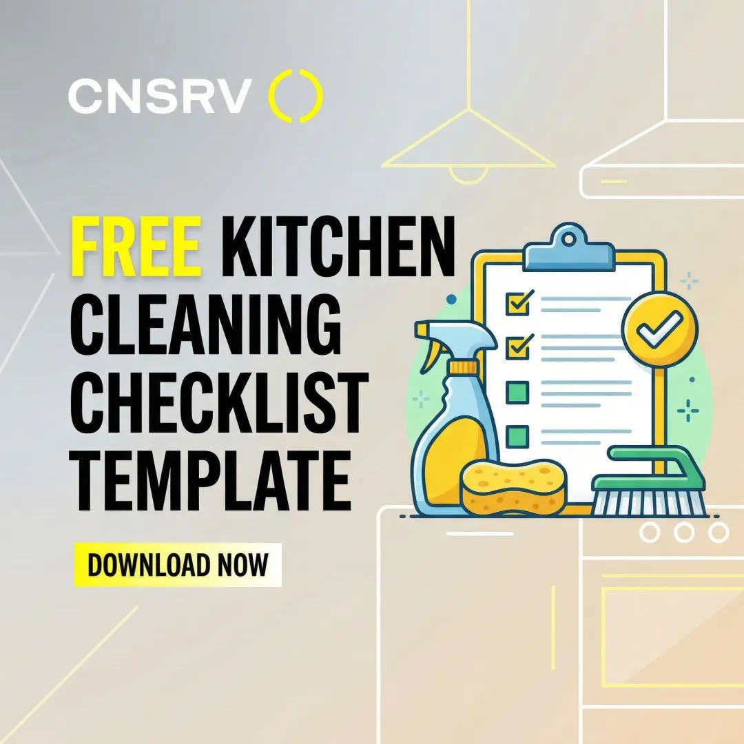 Free Kitchen Cleaning Checklist Template