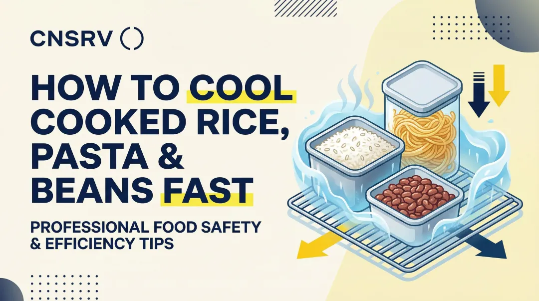 How to Cool Cooked Rice, Pasta & Beans Fast
