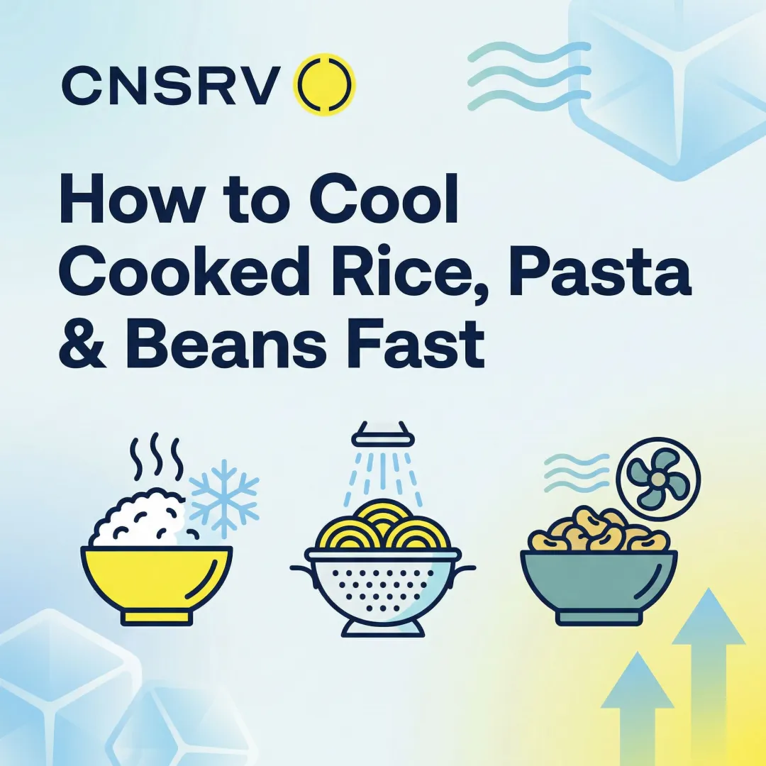 How to Cool Cooked Rice, Pasta & Beans Fast