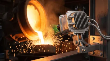 Industrial camera inspection system operating inside high-temperature manufacturing environment