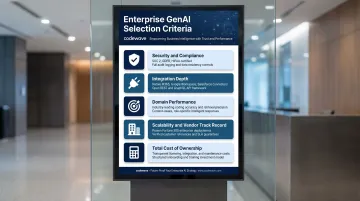 Five criteria framework for evaluating enterprise generative AI tools selection guide