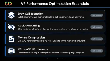 Four VR performance optimization techniques for standalone headset development beginners