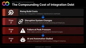 Four compounding effects of enterprise integration debt on operations and AI readiness