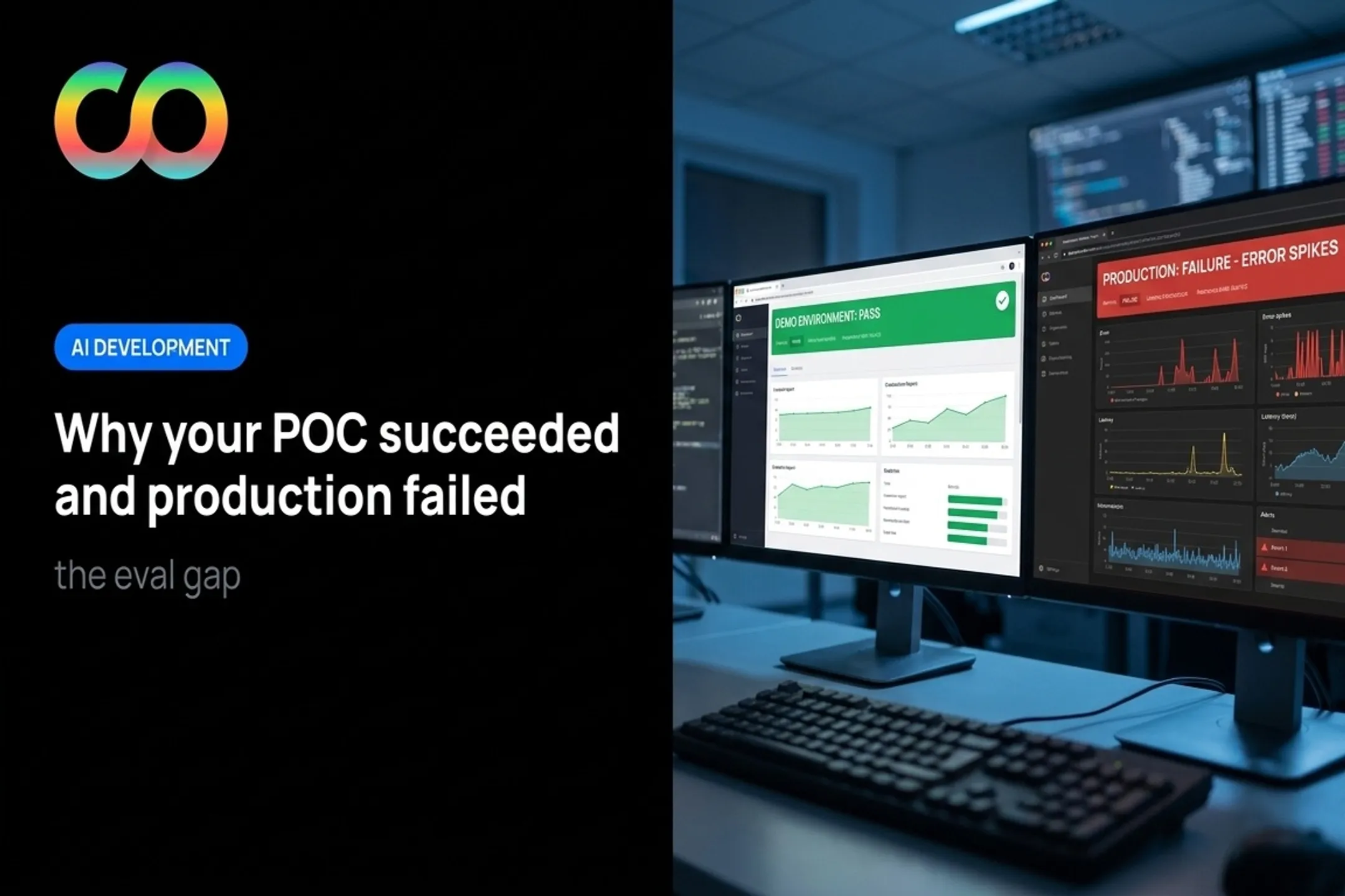 Why your POC succeeded and production failed: the eval gap