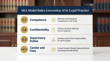 ABA Model Rules ethical obligations for lawyers using AI tools in legal practice