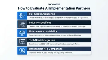 Five criteria for evaluating AI implementation service providers for tech businesses