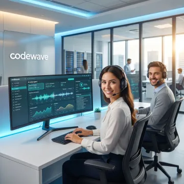 AI voice agent assisting customer service calls