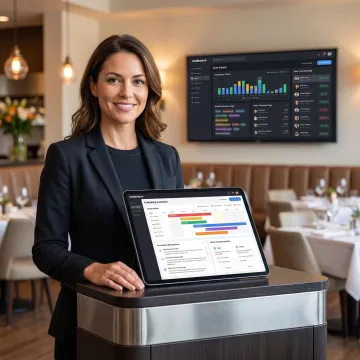 Restaurant AI automation dashboard and booking assistant