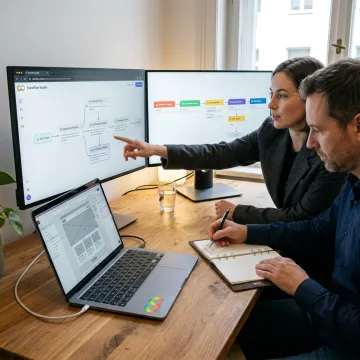AI chatbot integration workflow on a website